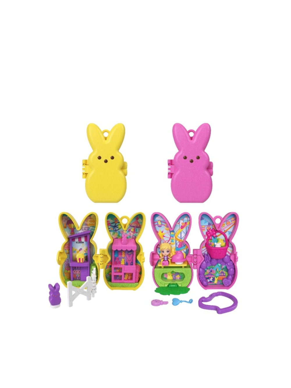 NEW Bunny Polly Pocket Peeps Set